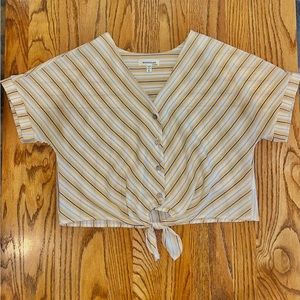 Cute Tie-Front Top